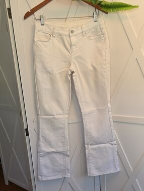 White Flare Jeans Stretch
